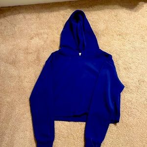 Cropped workout hoodie